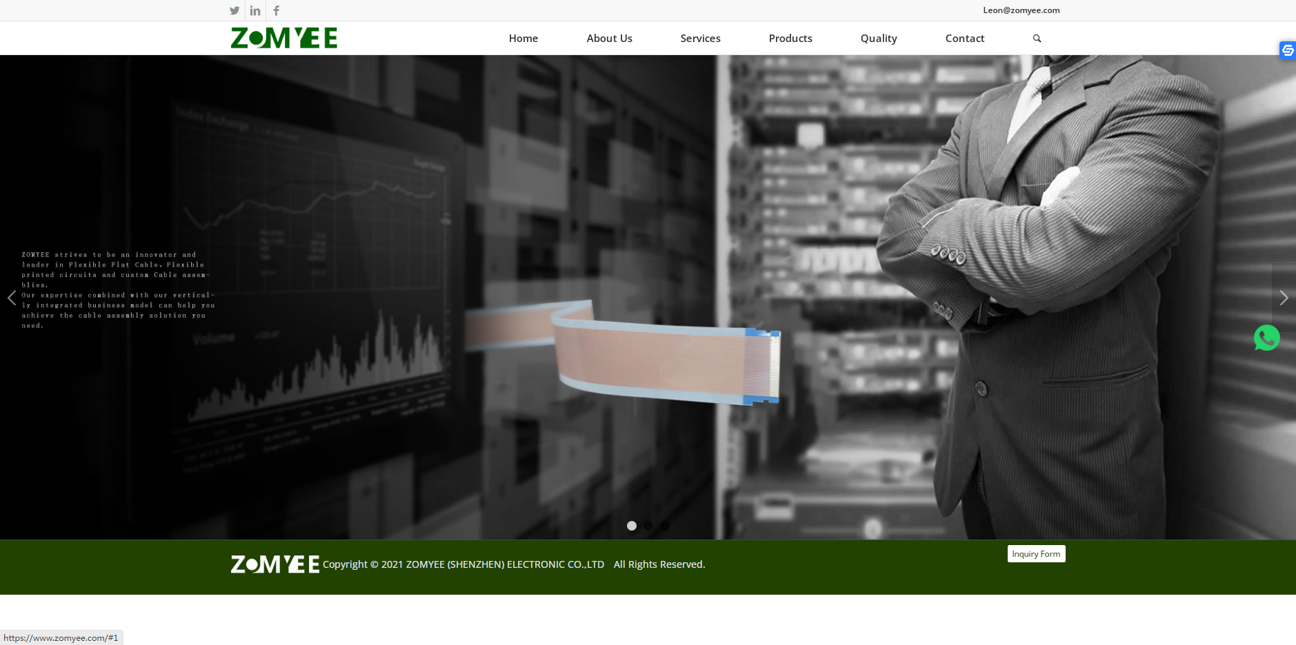 深圳網站建設案例之電子元器件行業外貿網站建設