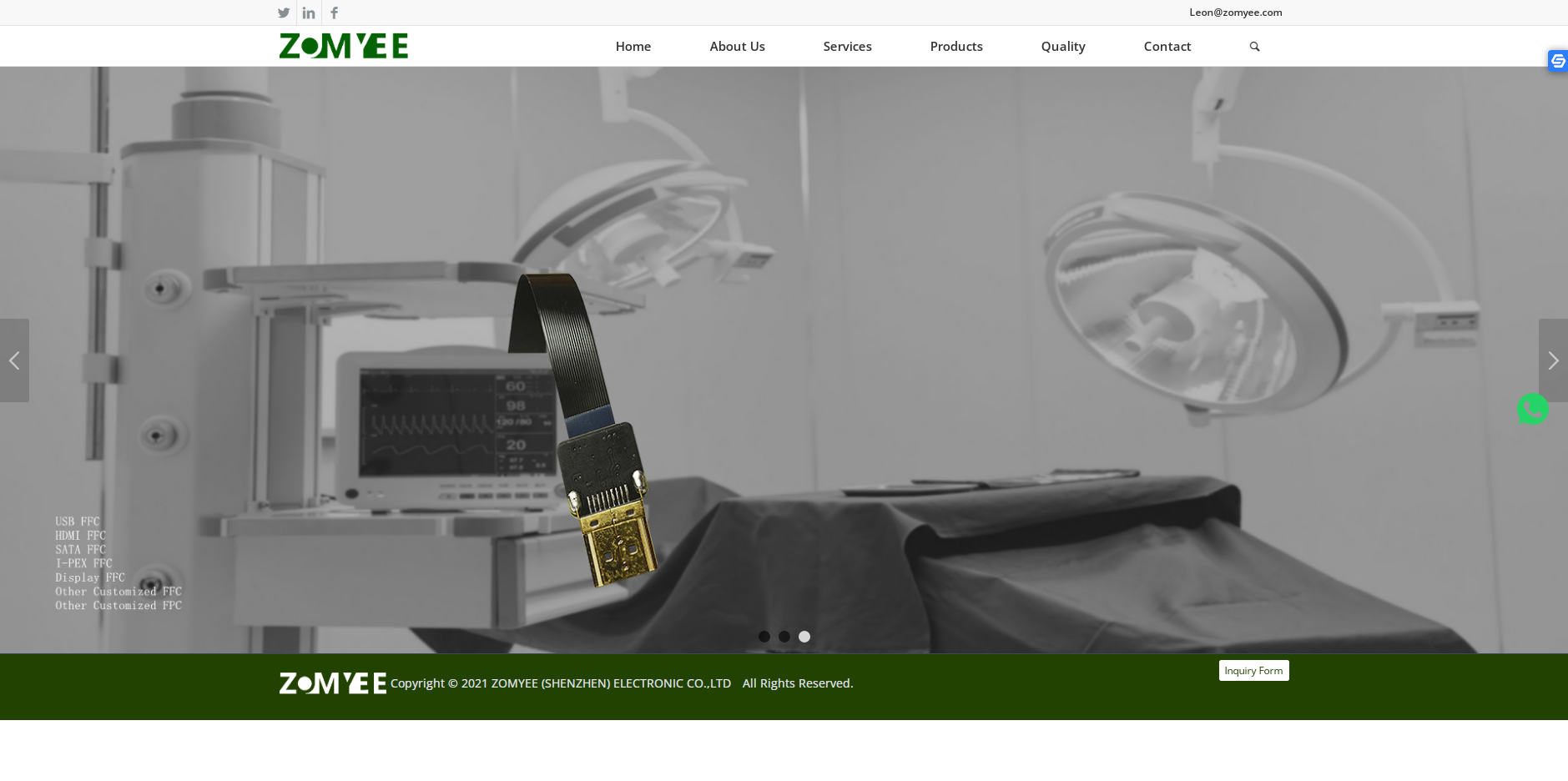 深圳網站建設案例之電子元器件行業外貿網站建設