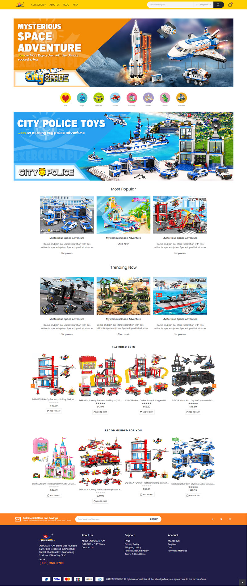 深圳網站建設案例之外貿商城網站案例