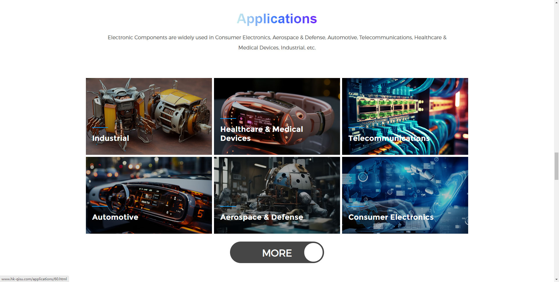 深圳外貿網站建設案例之電子元器件外貿網站建設
