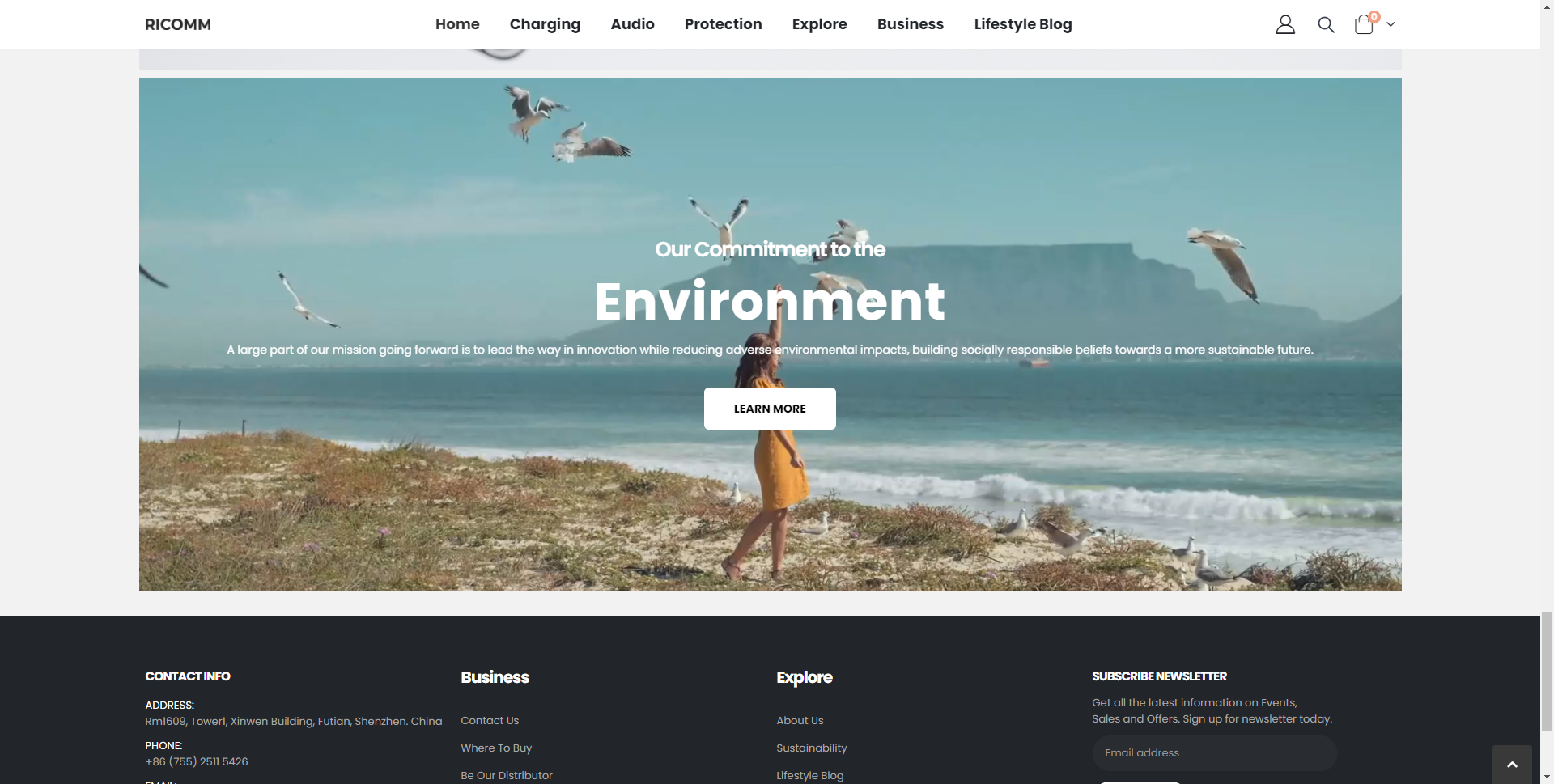 深圳網站建設案例之電子產品外貿商城網站案例